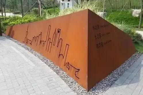昌洒镇耐候钢挡土墙